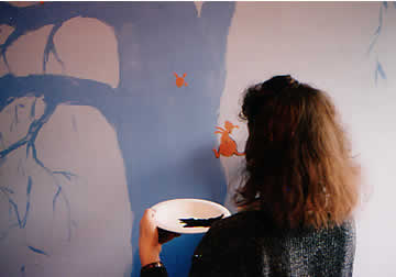 de blauwe boom