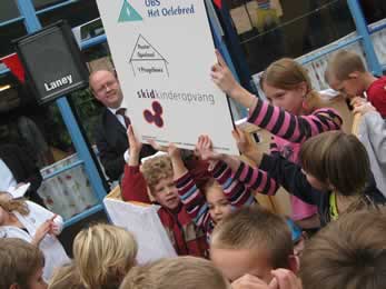 onthulling van het bord