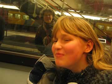 Anna in trein