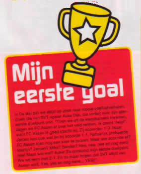 auke staat in De Bal