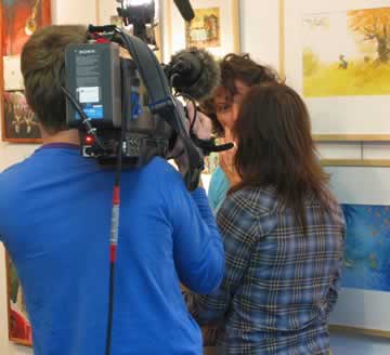 Mies op tv