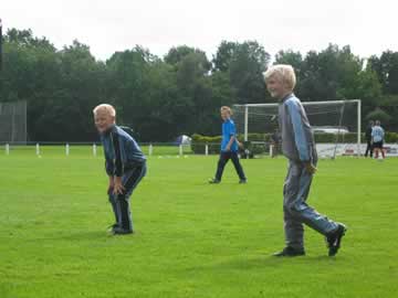 Auke op het voetbalkamp