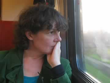 in de trein