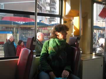 in de tram