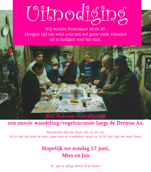 uitnodiging